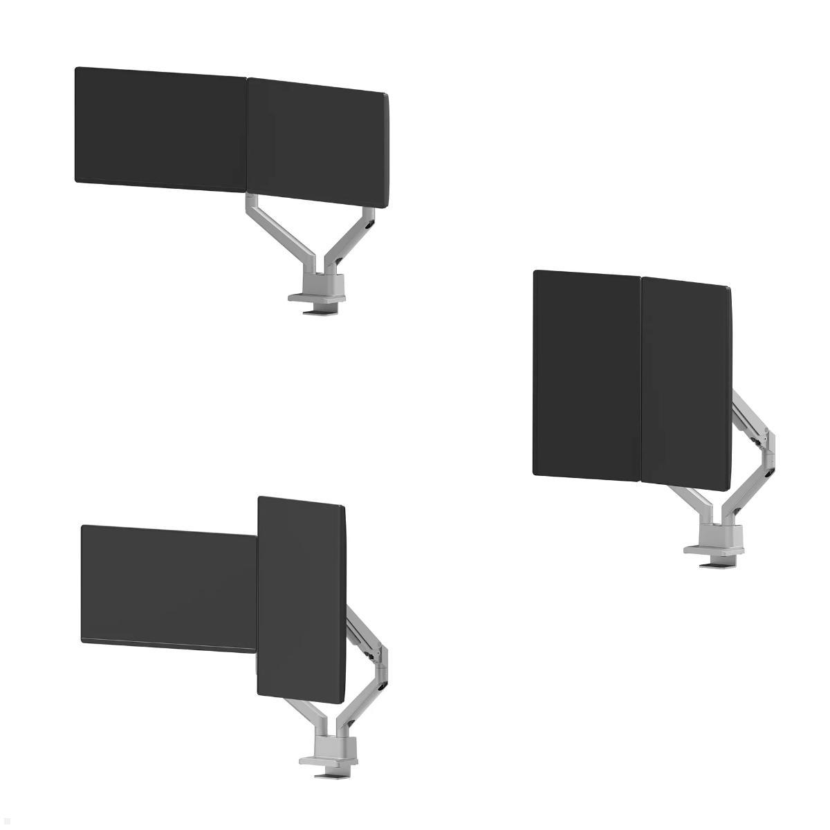 Neomounts DS70-250SL2 Monitorhalter für 2 Monitore, silber Hochfomat möglich