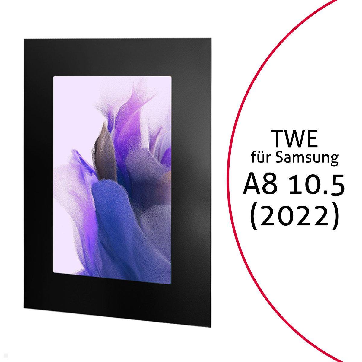 TabLines TWE103B Tablet Wandeinbau für Samsung Tab A8 10.5, schwarz