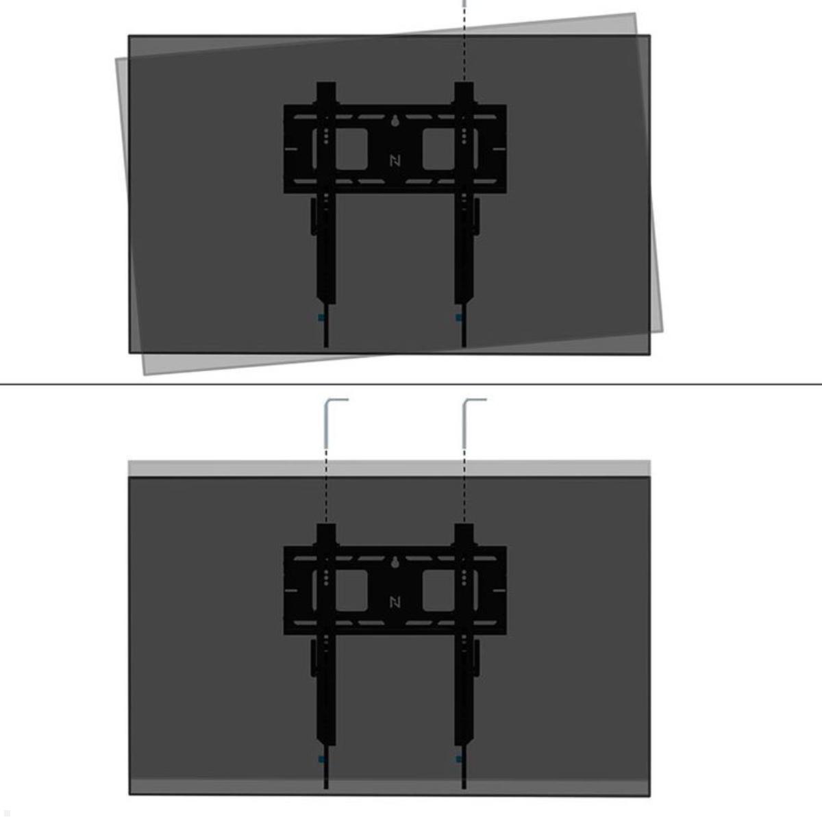 Neomounts Level WL30-750BL14 flacher Schwerlast TV Wandhalter 32 - 75 Zoll, 100 kg, schwarz Justierung