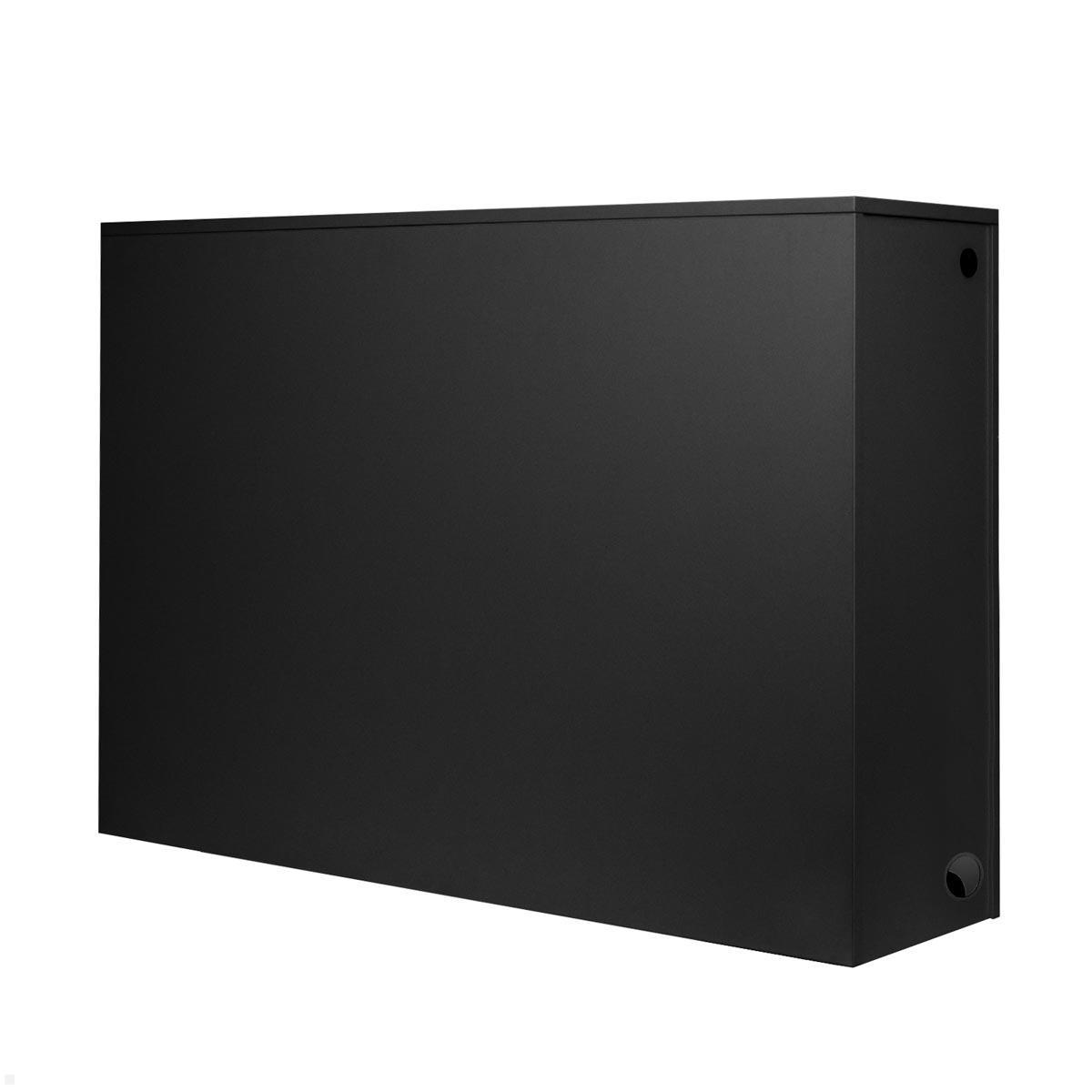 MonLines SideS75B TV Sideboard mit Lift bis 75 Zoll, schwarz gradliniges Design