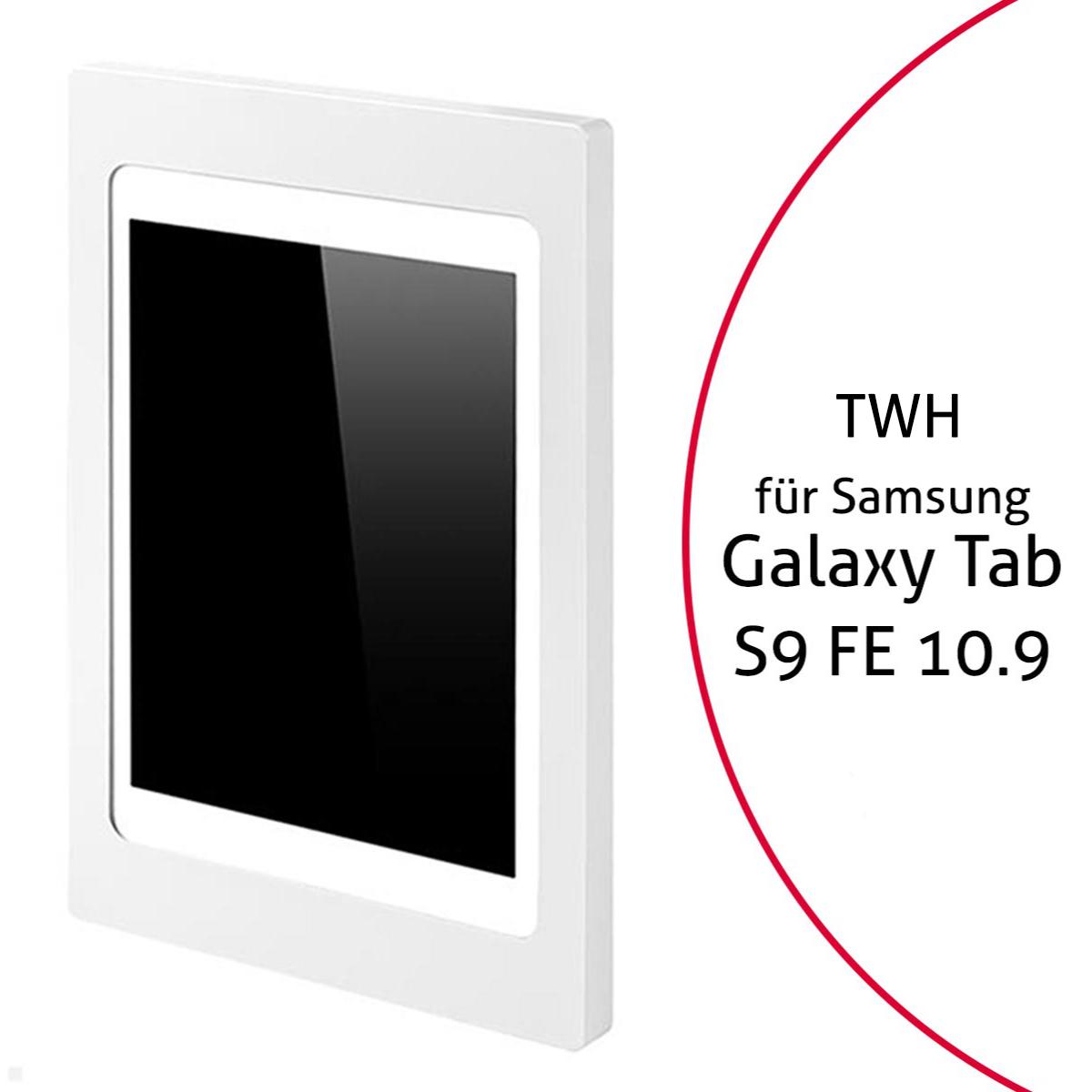 TabLines TWH052W Tablet Wandhalterung für Samsung Tab S9 FE 10.9, weiß