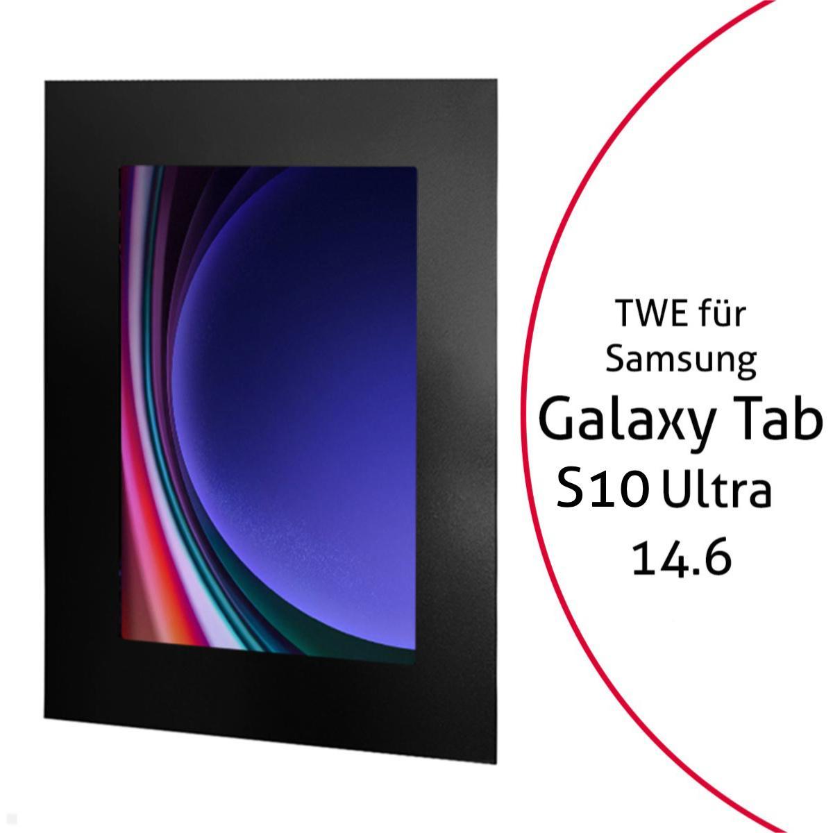 TabLines TWE123B Tablet Wandeinbau für Samsung Tab S10 Ultra 14.6, schwarz