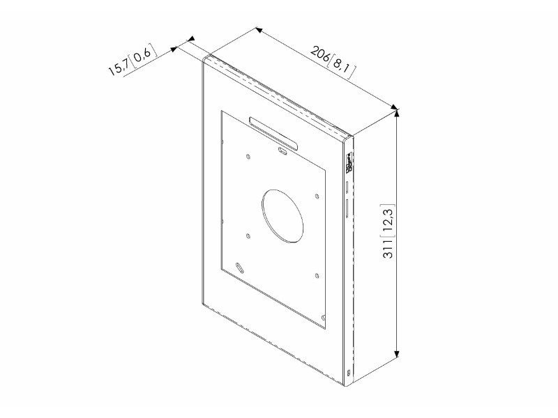 Vogels PTS 2010 TabLock Tablet Schutzgehäuse Zeichnung