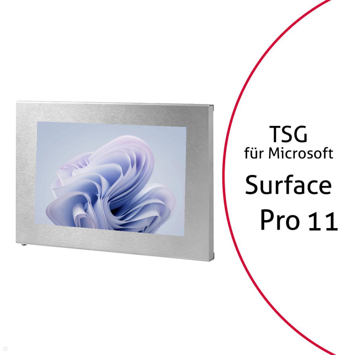 TabLines TSG105B Tablet Schutzgehäuse für Microsoft Surface Pro 11, Edelstahl