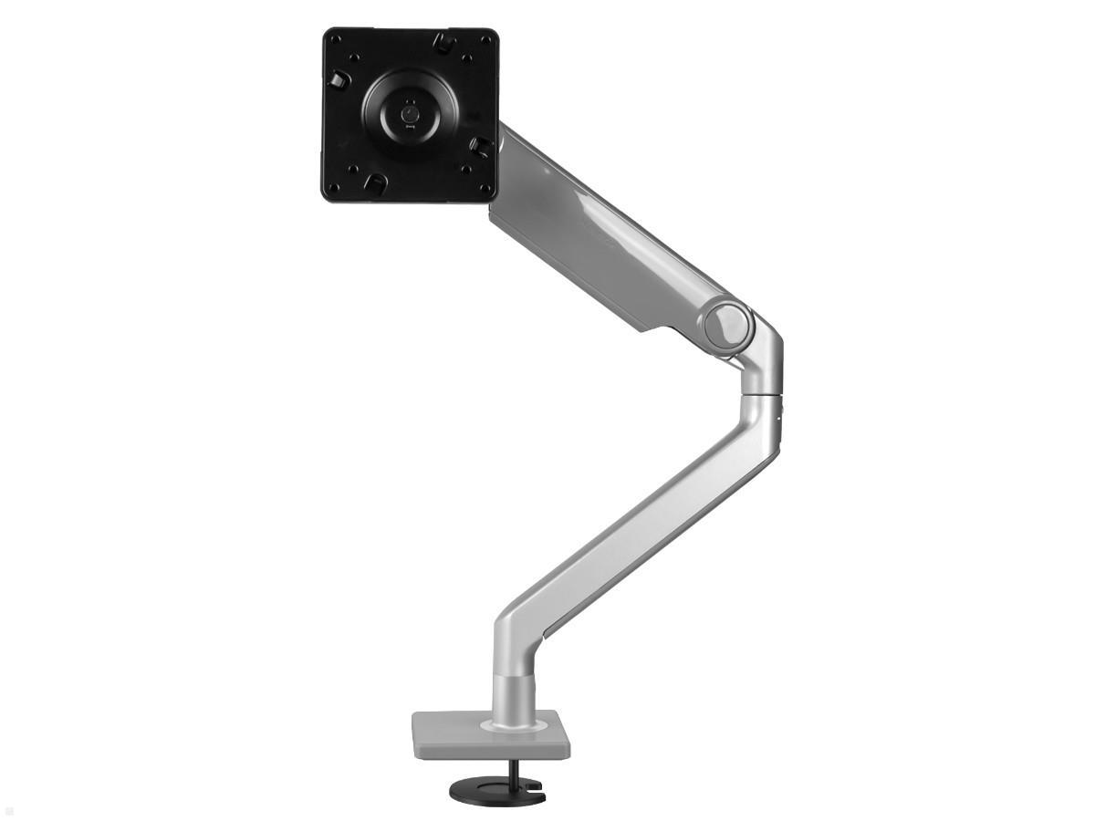 Humanscale M2.1 Monitor Durchschraub Monitorhalter, silber, Vorderansicht