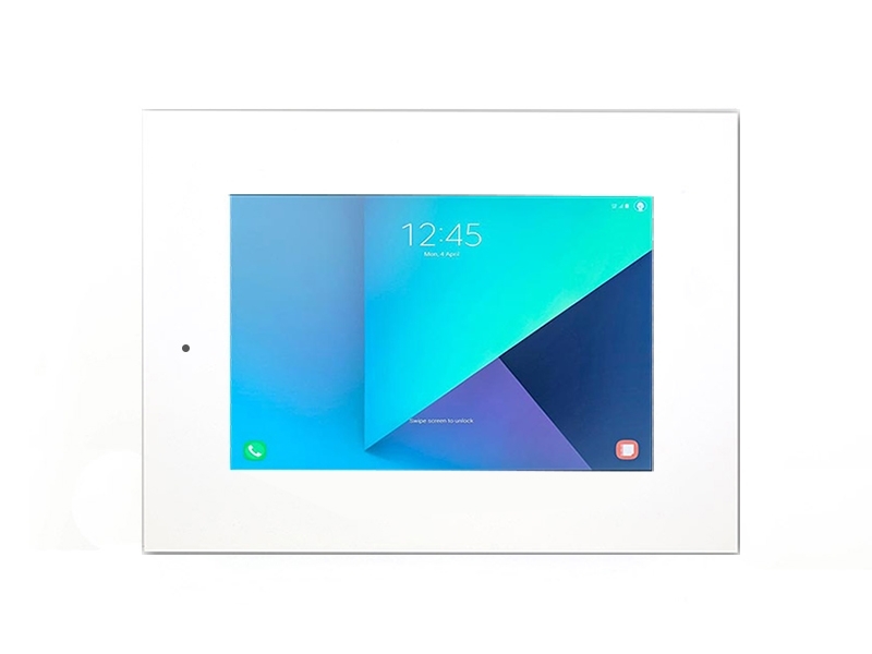 TabLines TWE041W Tablet Wandeinbau für Samsung Tab S3 9.7 DS, weiß Querformat