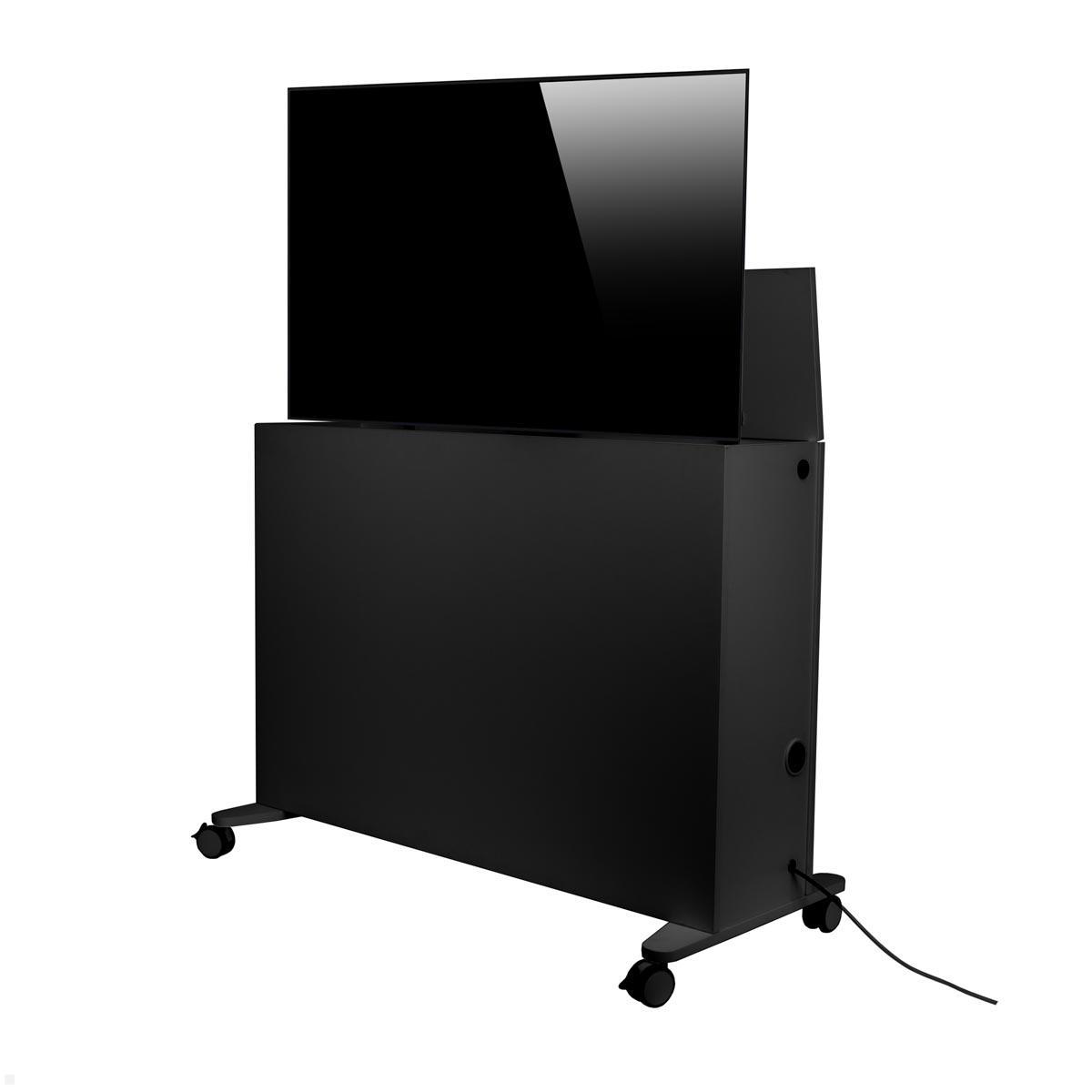 MonLines SIDEB75A mobiles TV Sideboard mit Lift bis 75 Zoll, anthrazit