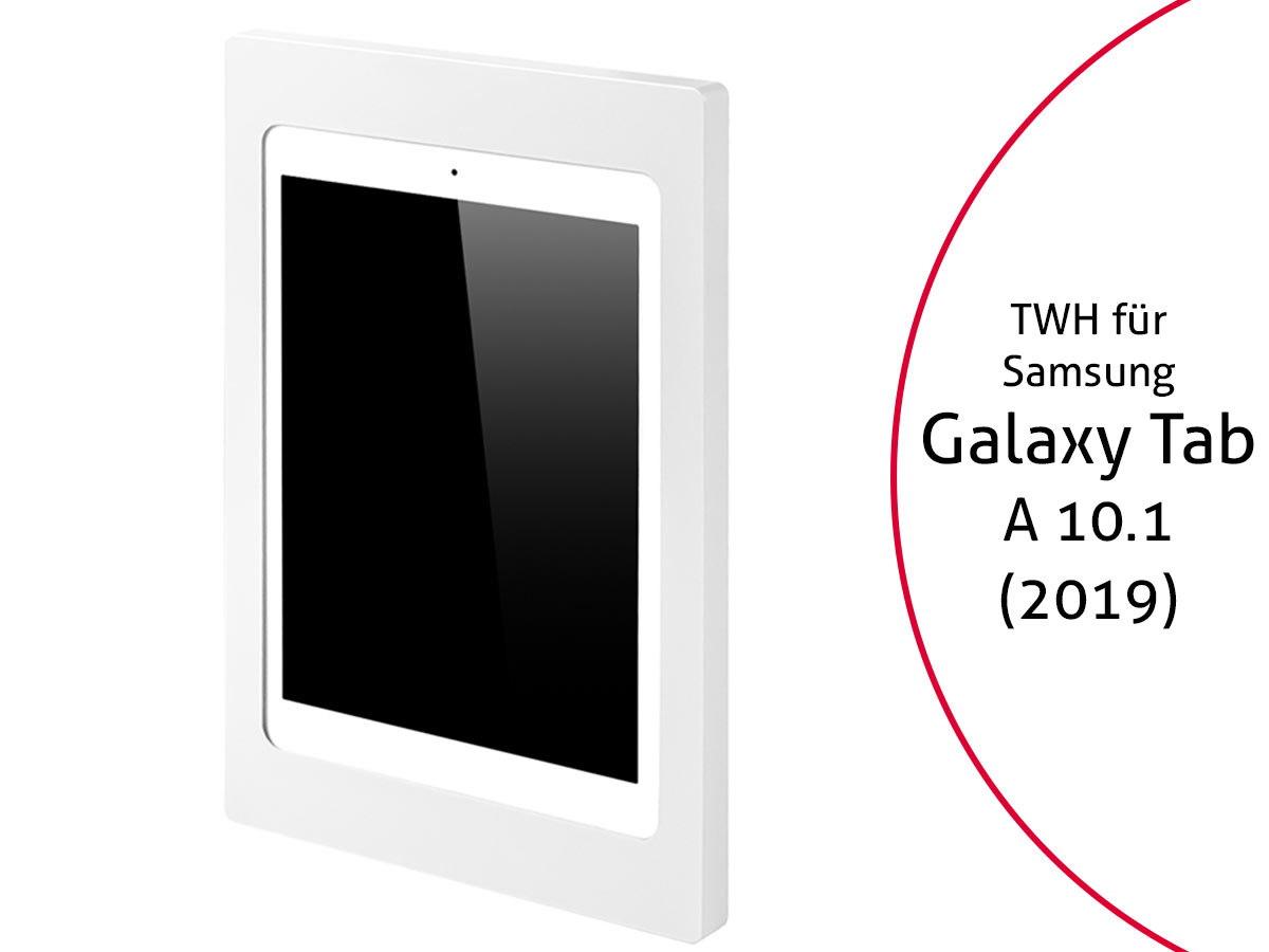 TabLines TWH025W Tablet Wandhalterung für Samsung Galaxy Tab A 10.1 (2019), weiß