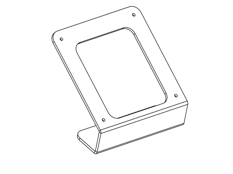 Tablines TWH001B Tablet Tischhalterung Grafik