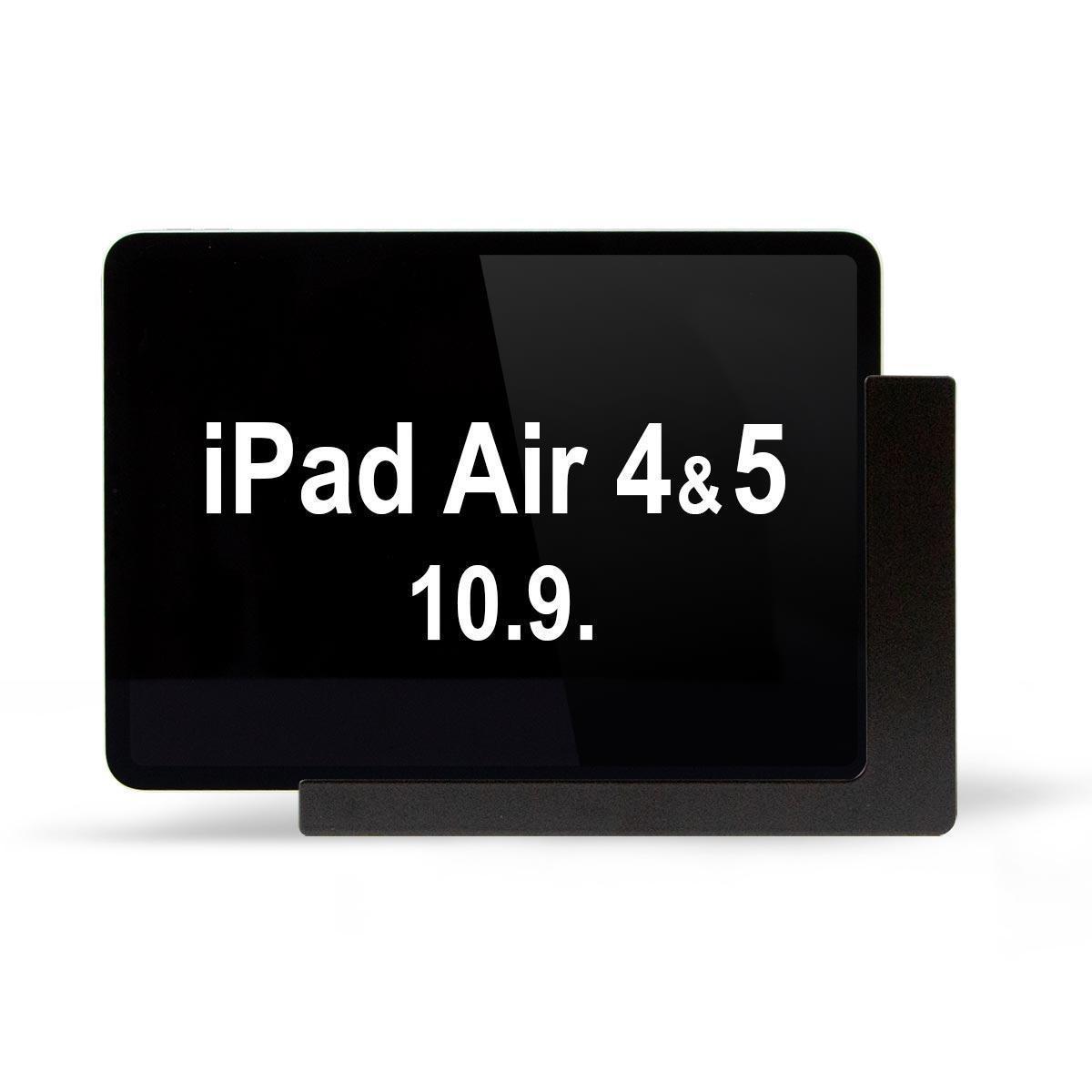 TabLines TWP005B Wandhalterung mit Ladefunktion für iPad Air 4 und 5 10.9, schwarz