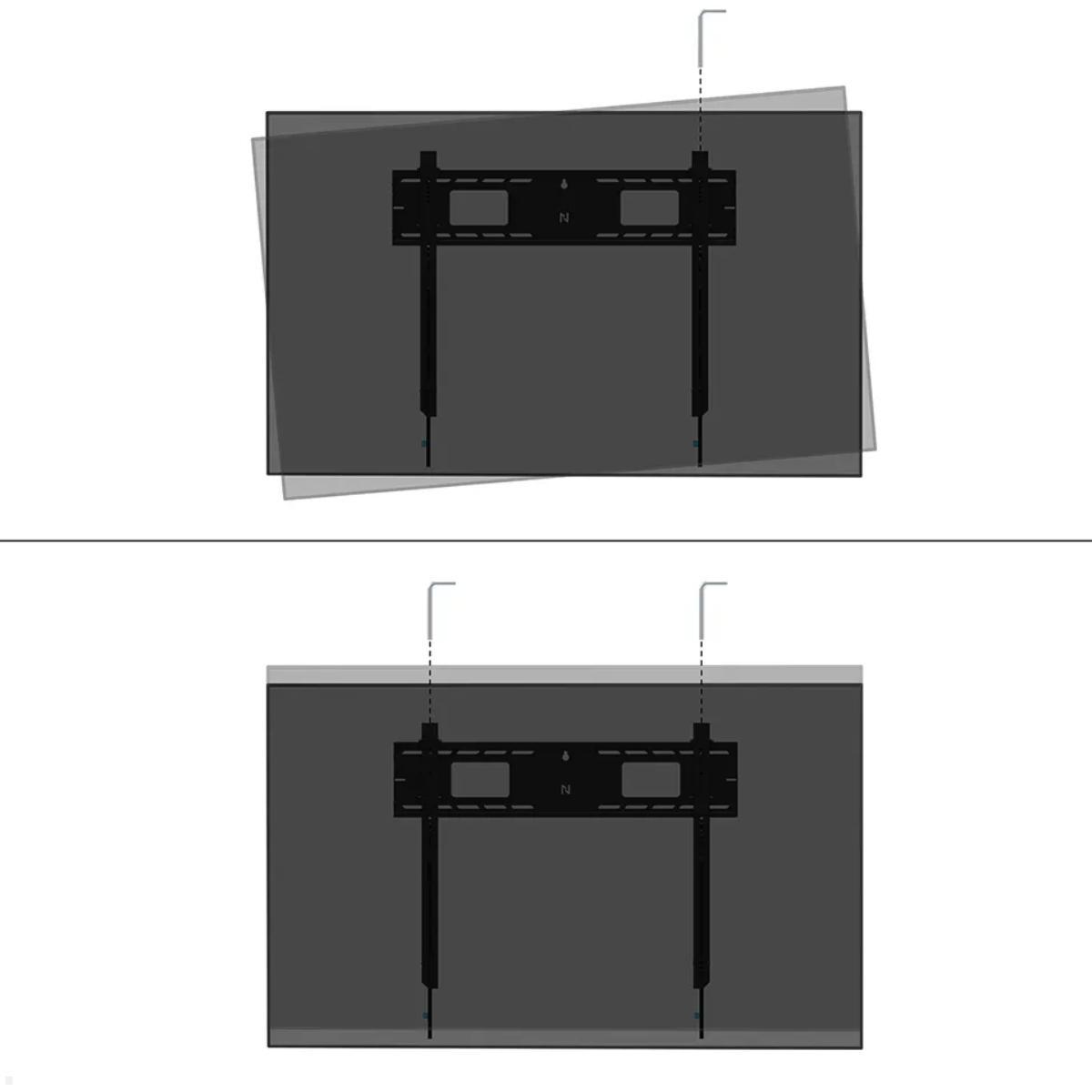 Neomounts Level WL35-750BL18 neigbarer Schwerlast TV Wandhalter 43 - 98 Zoll, 125 kg, 