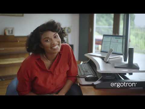 Ergotron WorkFit-Z-Mini Steh-Sitz-Arbeitsplatz bis 24Zoll