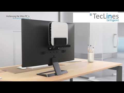 TecLines TPH003B Thin Client / Mini PC Halterung für VESA, schwarz