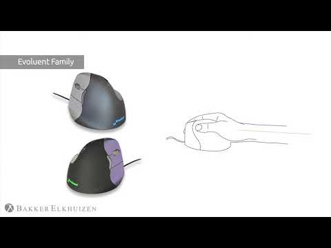 BakkerElkhuizen ergonomische Maus Grip Mouse Rechtshänder (BNEGM)