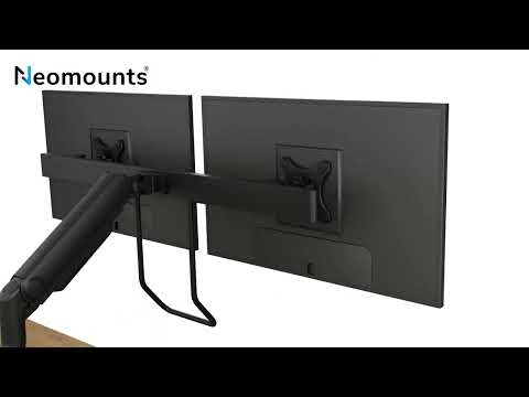 Neomounts NEXT one DS75S-950BL2 Monitorhalterung für 2 Monitore bis 27 Zoll, schwarz