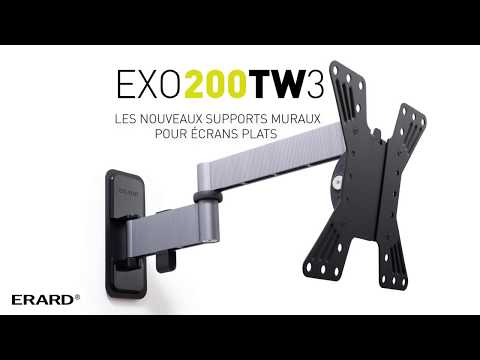 Erard EXO 200TW3 schwenkbare TV Wandhalterung 19-43 Zoll, Aluminium 