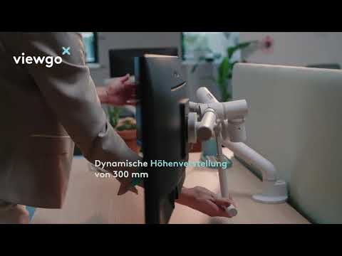 Dataflex Viewgo pro Monitorhalterung mit Schwenkarm (48.620), weiß