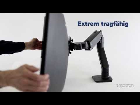 Ergotron HX Monitorhalterung für USM Tisch bis 49 Zoll , schwarz (46-476-225)