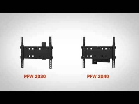 Vogels PFW 3030 Monitor Wandhalter schwenkbar Diebstahlschutz